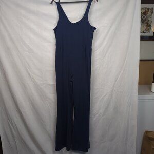 Dark Blue Flared Pantsuit